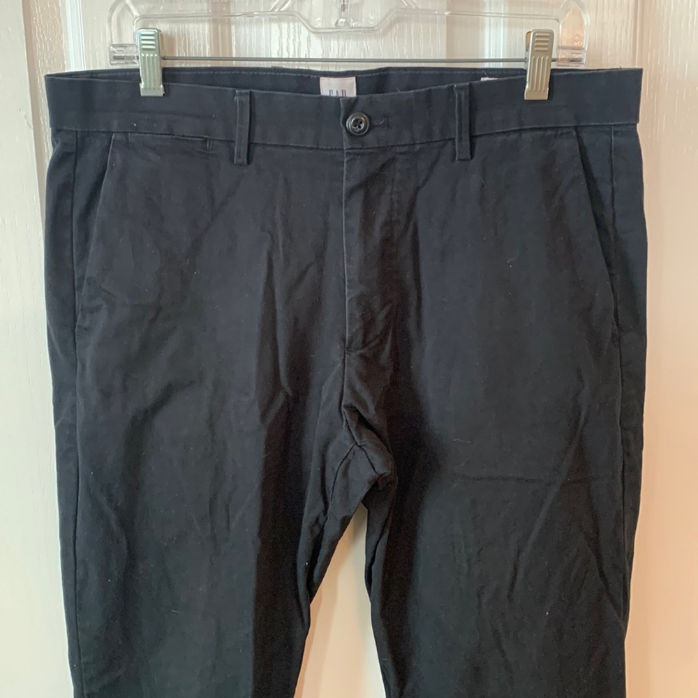 GAP Black Cotton Skinny Chino Pant 33x34 (33 x 34)